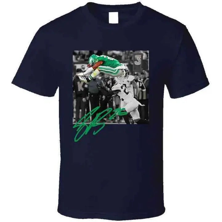 Saquon Barkley Backwards Hurdle Philadelphia Football Fan T Shirt Hoodie, Sweatshirt | HypeCrazeTee.com