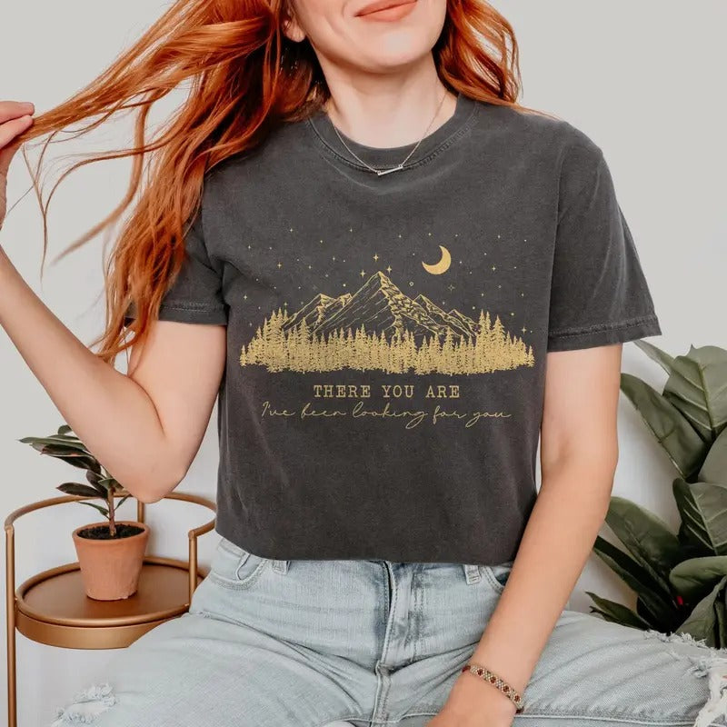 Sarah J Maas Quotes Shirt, There you are I've been looking for you, ACOTAR Velaris T-shirt, Hello Feyre Darling Gift, Bat...