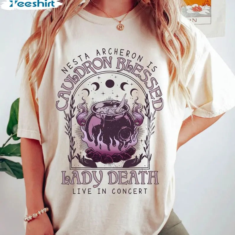 Sarah J Maas Shirt, Lady Death Live In Concert Unisex Hoodie Sweatshirt | HypeCrazeTee.com