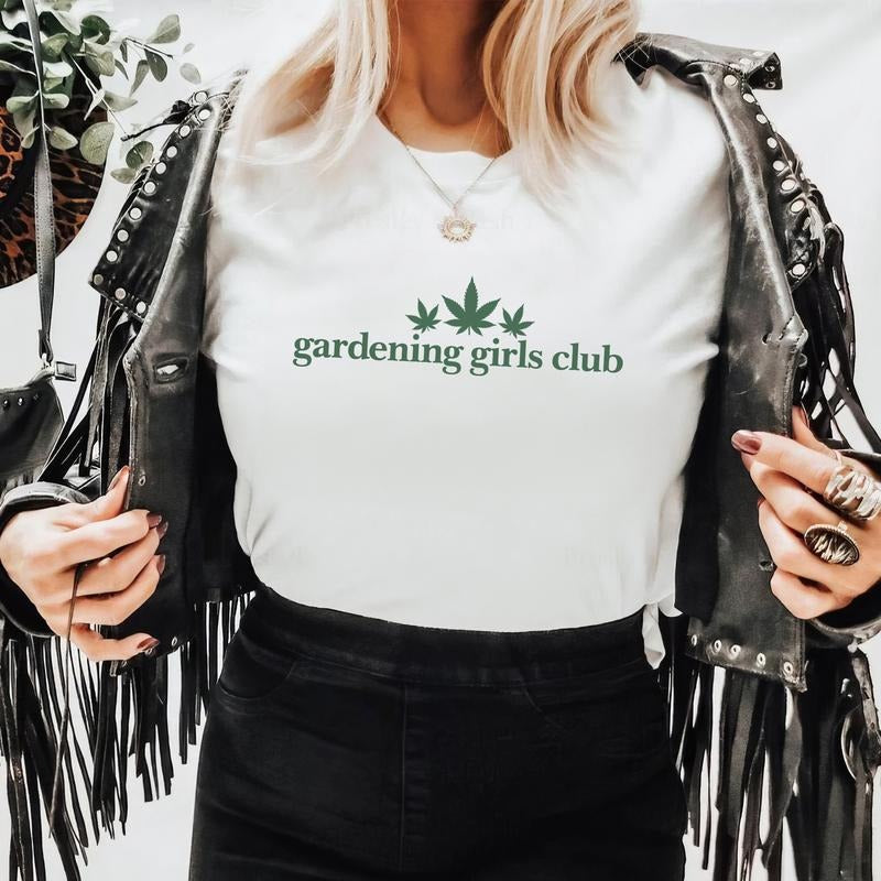 Sarcastic Gardening Girls Club Shirt, Gardening Social Club Tee, Sarcastic Women Graphic Printed Tee, Funny Girls Club...