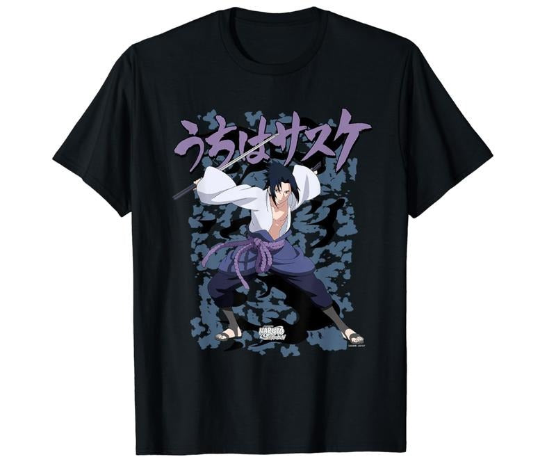 Sasuke Uchiha Curse Anime T-Shirt, Anime Shirt, Lover Anime Unisex Tee, Gift for Otaku, Gift for Friend Hoodie, Sweatshirt
