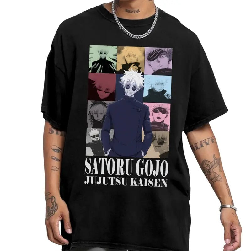 Satoru Gojo Tour Anime Shirt, Gojo Shirt, Anime Manga Shirt, Anime Lovers Shirt Hoodie, Sweatshirt | HypeCrazeTee.com