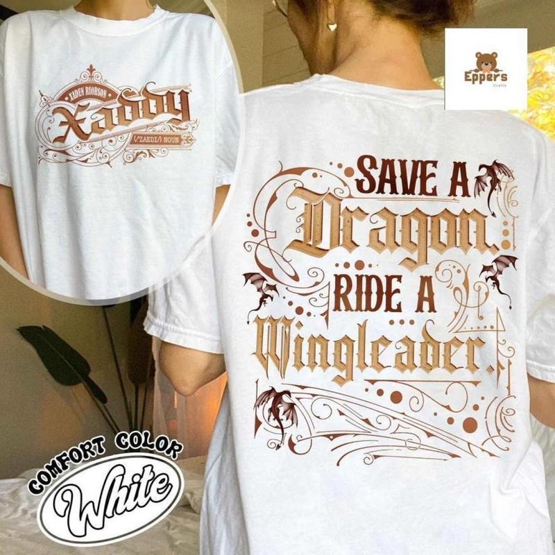 Save A Dragon Ride A Wingleader Shirt, Xaden Riorson Shirt, Dragon Riders Shirt, Wing Fan Merch Tee, Classic Fashion,...
