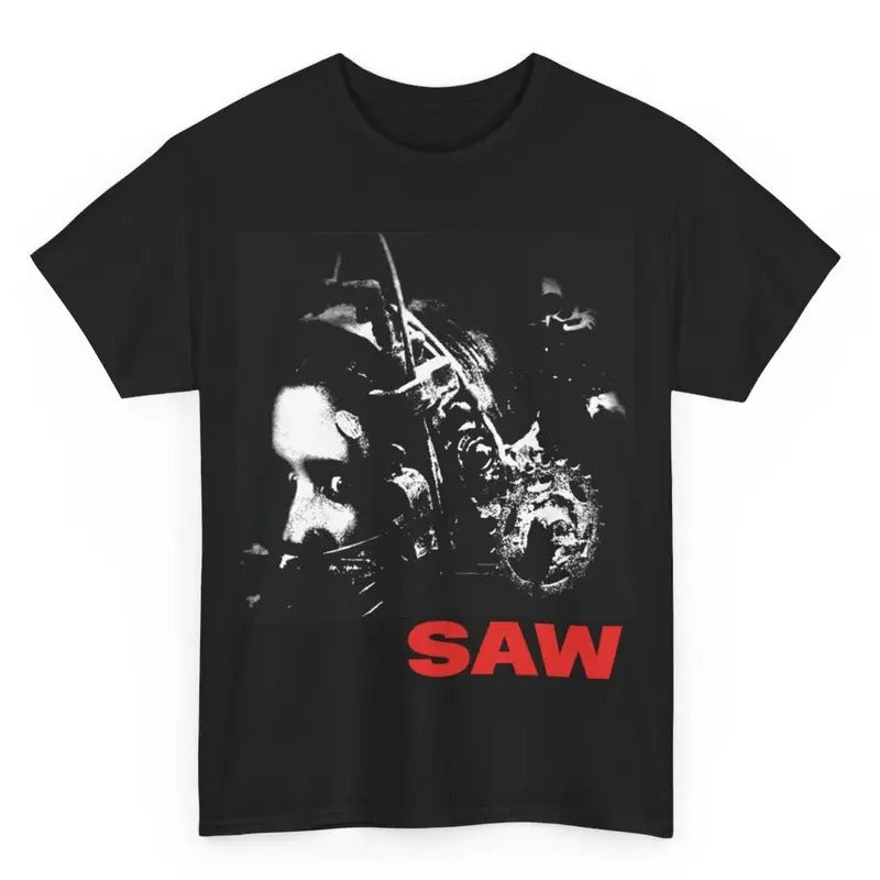 Saw Reverse Bear Trap movie Tee, Saw H0rr0r Movie Menswear Cotton Tshirt Streetwear Hoodie, Sweatshirt | HypeCrazeTee.com