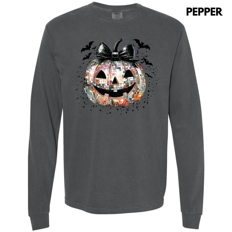 Scary Disco Jack O Lantern Long Sleeve Comfort Colors T-Shirt 'NLB' Hoodie, Sweatshirt | HypeCrazeTee.com