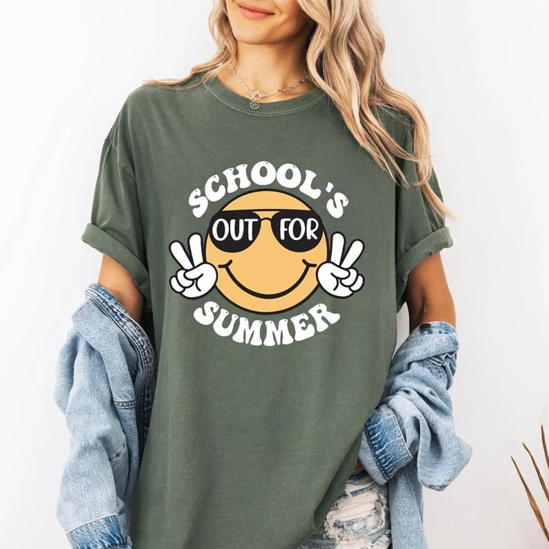 School's Out For Summer Shirt, Teacher Summer Shirt, Happy Last Day Of School Tee, End Of the School Year Tee, Last Day...