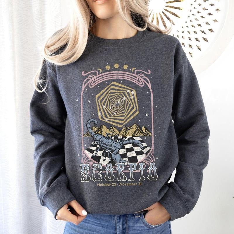 Scorpio Zodiac, Astrology, Horoscope Sweatshirt T-Shirts, Hoodie | HypeCrazeTee.com