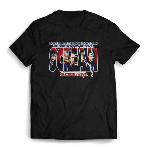 Scream Movie Vintage Logo Art Mens T-Shirt Tee