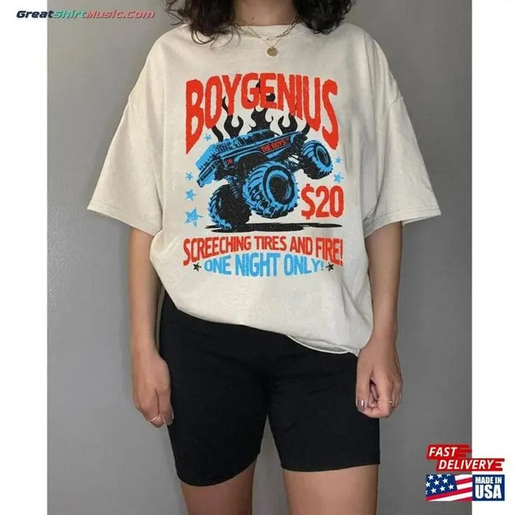 Screeching Tires And Fire T Shirt Boy Genius T-Shirt Unisex Classic Hoodie, Sweatshirt | HypeCrazeTee.com