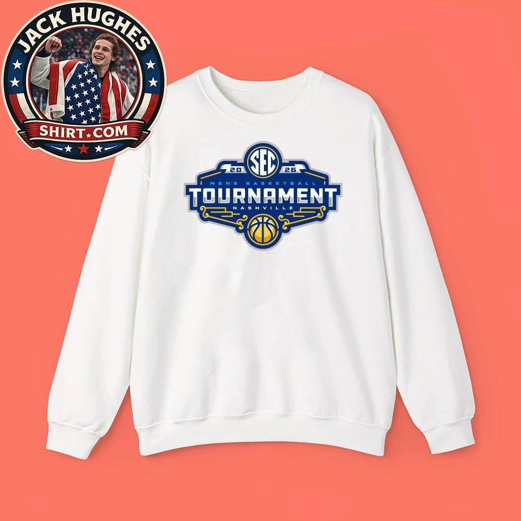 Sec 2026 Men’s Basketball Tournament Nashville Logo T-Shirt