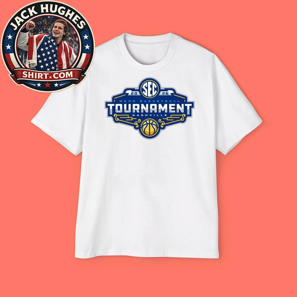 Sec 2026 Men’s Basketball Tournament Nashville Logo T-Shirt