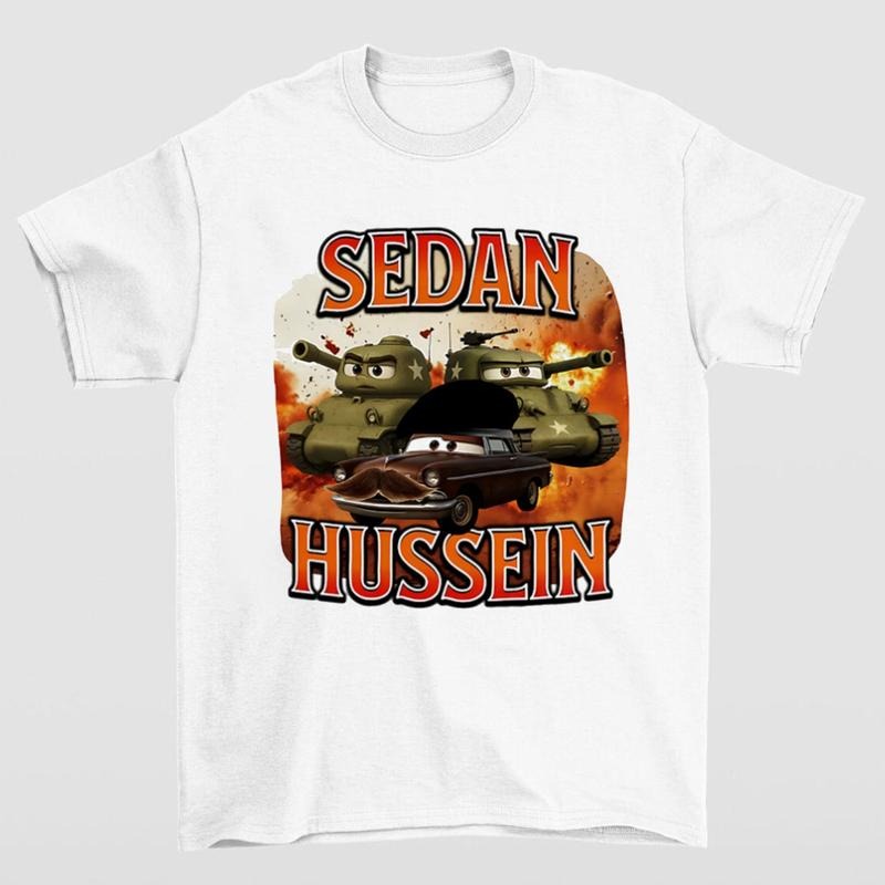 Sedan Hussein Cartoon Parody T Shirt Fun and Stylish for Animation Fans Hoodie, Sweatshirt | HypeCrazeTee.com
