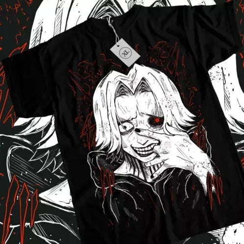 Seidou Takizawa T-shirt Tokyo Ghoul Strip Anime Unisex Black shirt Tee All Size Hoodie, Sweatshirt | HypeCrazeTee.com