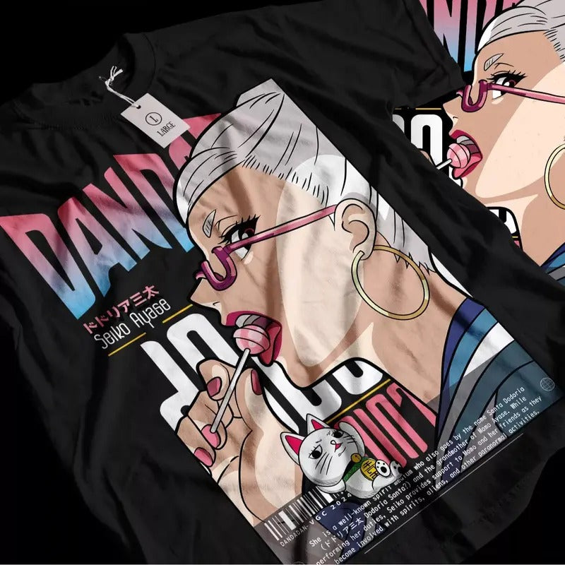 Seiko Ayase T-shirt Dandadan Cosplay Momo Anime Gift Shirt All Size Top Tee Hoodie, Sweatshirt | HypeCrazeTee.com