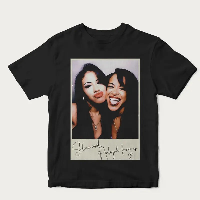 Selena & Aaliyah Forever Photo Booth Shirt, Fan Gift Hoodie, Sweatshirt | HypeCrazeTee.com