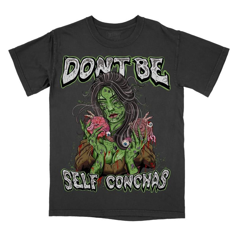 Self Conchas Zombie Girl Comfort Colors Don'T Be Self Conscious Body Positivity Positive Affirmation T-Shirts, Hoodie, Sweatshirt
