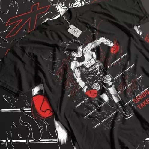 Sendo Hajime No Ippo T-Shirt Ippo Boxing Gym Kbg Gift Blak Shirt All Size Hoodie, Sweatshirt | HypeCrazeTee.com