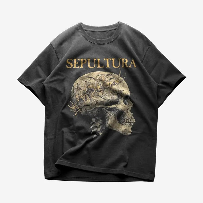 Sepultura T-shirt - Metal Music Shirt - Sepultura Merch - Unisex Cotton Tee Hoodie, Sweatshirt | HypeCrazeTee.com