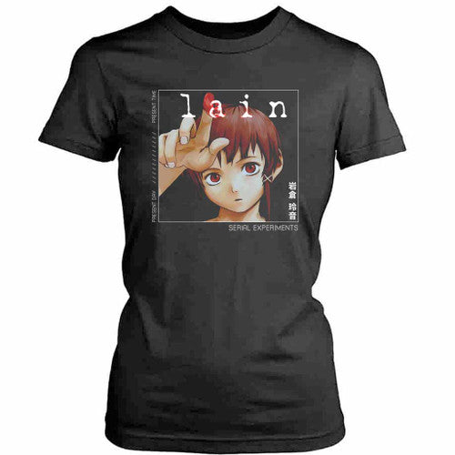 Serial Experiments Lain Anime Lain Iwakura Womens T-Shirt Tee