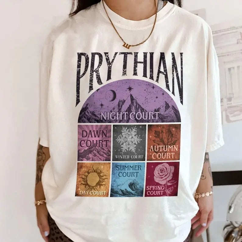 Seven Courts Of Prythian Shirt, The Maas Tour T Shirt, Velaris Night Court Tee, SJM Inspire Shirt, Gift For Book Lover...