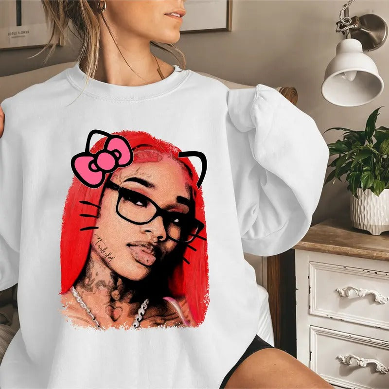 Sexxy Kitty Redd Signature Big Face Rap Sweatshirt T-Shirts, Hoodie | HypeCrazeTee.com