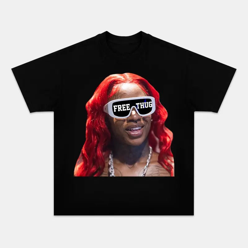 Sexxy Red Big Face Free Thug Graphic T-Shirt Fans Gift Hoodie, Sweatshirt | HypeCrazeTee.com