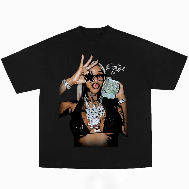 Sexxy Redd Star Cute Graphic Big Face Shirt Hoodie, Sweatshirt | HypeCrazeTee.com