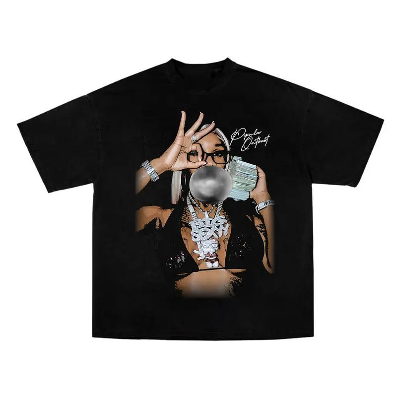 Sexxy Reddd Bubble Gum Big Face Graphic Rap Tee Shirt Hoodie, Sweatshirt | HypeCrazeTee.com