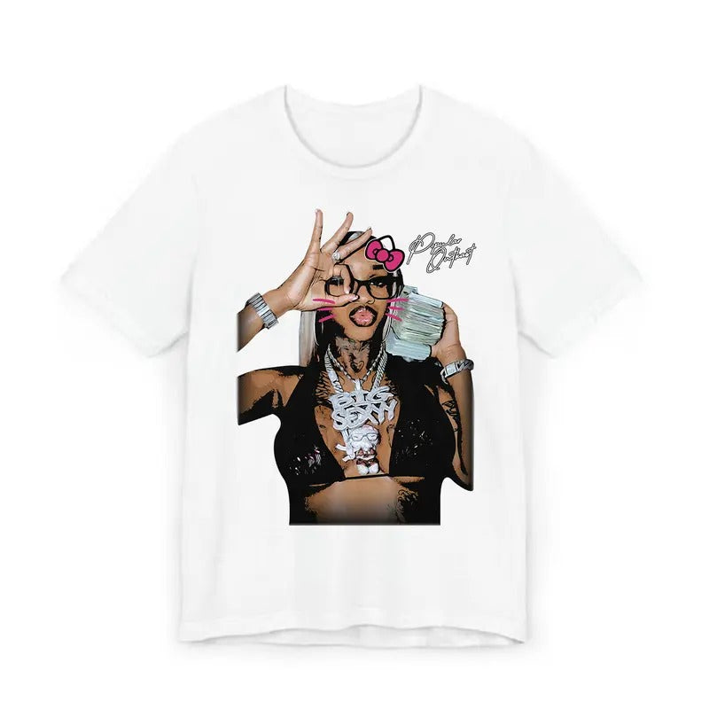 Sexxy Reddd Kitty Big Face Rap Tee - Must-Have Graphic Design Shirt Hoodie, Sweatshirt | HypeCrazeTee.com