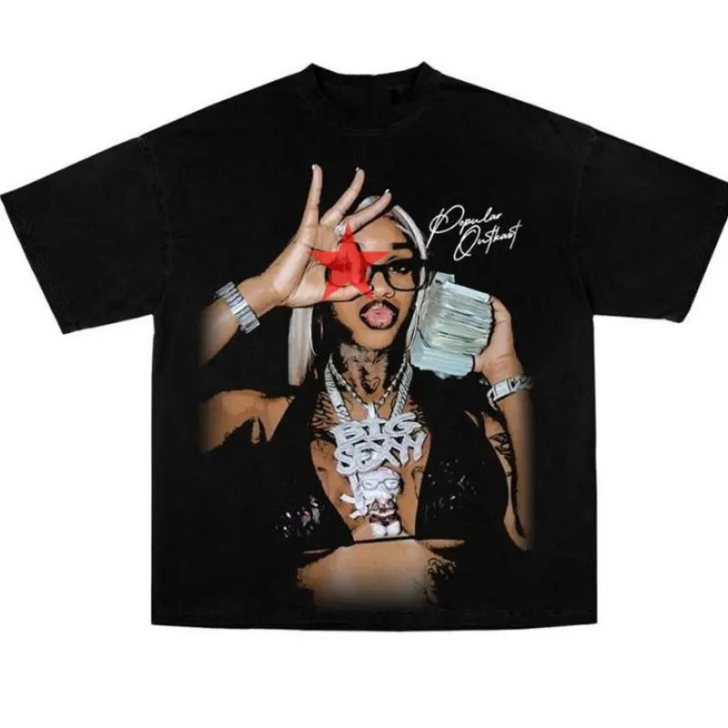 Sexy Redd Star Tee Shirt Cotton Fabric Hoodie, Sweatshirt | HypeCrazeTee.com