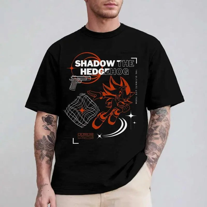 Sh4d0w The Hedgehog 3 Red Movie Sweatshirt Hoodie Shirt | HypeCrazeTee.com