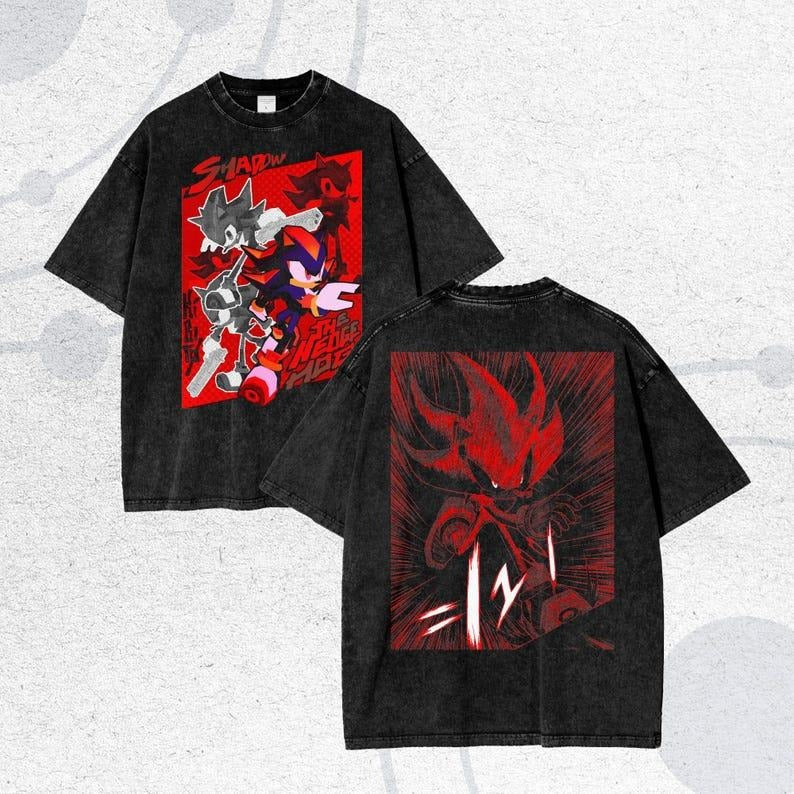Shadow the Hedgehog Anime T-Shirt