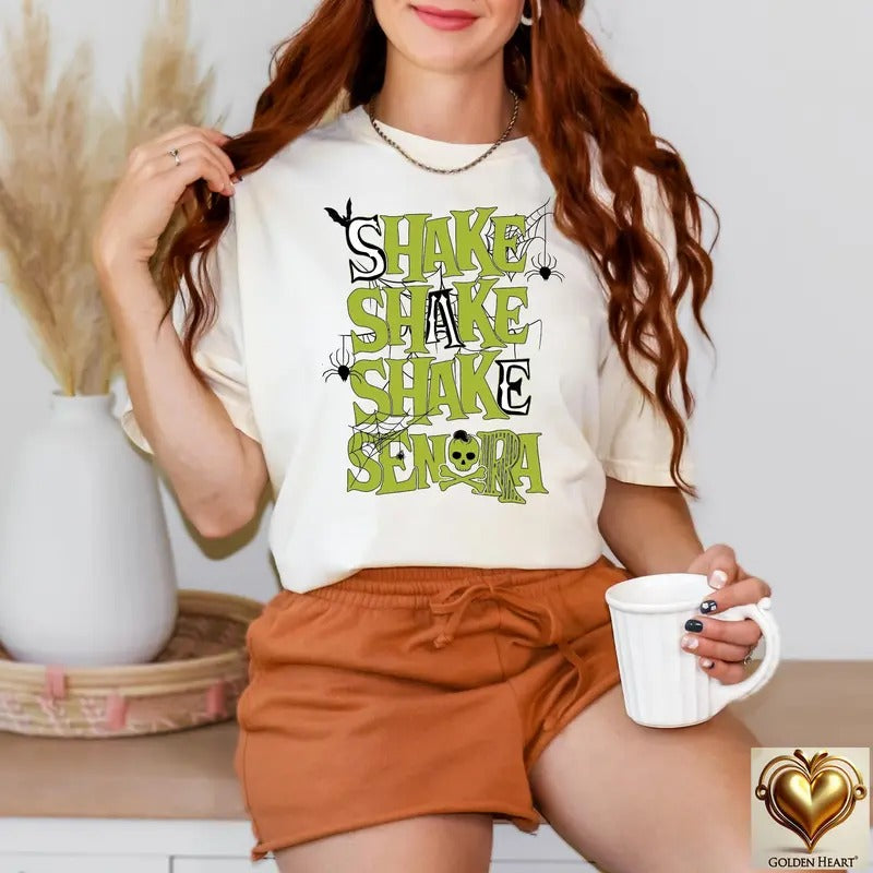 Shake Shake Shake Senora Shirt Funny Halloween Shirt Retro Halloween Shirt Halloween Shirt Halloween Movie Shirt T-Shirts, Hoodie, Sweatshirt