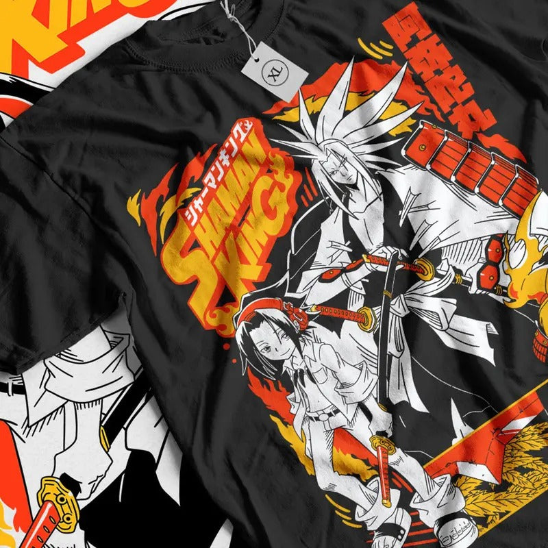 Shaman King Yoh Asakura T-Shirt 100% Cotton Tee Men's Women's Anime Lovers Shirt, Graphic Anime Tee Hoodie, Sweatshirt