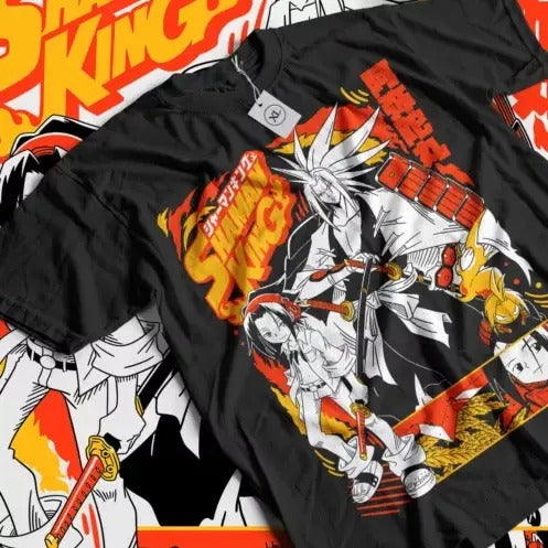 Shaman King Yoh T-shirt Amidamaru Yoh Asakura Anime Manga Gift Shirt All Size Hoodie, Sweatshirt | HypeCrazeTee.com