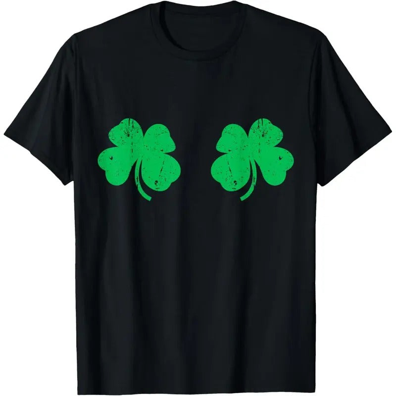 Shamrock Boobs Shirt Irish Boobies St Patricks Day T-Shirt made in USA Hoodie, Sweatshirt | HypeCrazeTee.com
