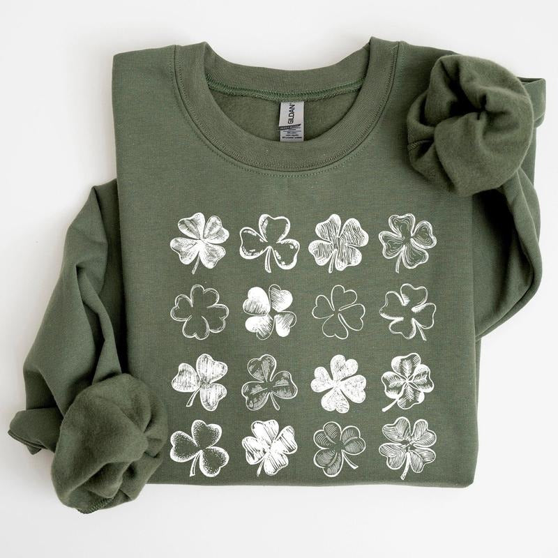 Shamrock Doodles Retro St Patrick'S Day T-Shirts, Hoodie, Sweatshirt
