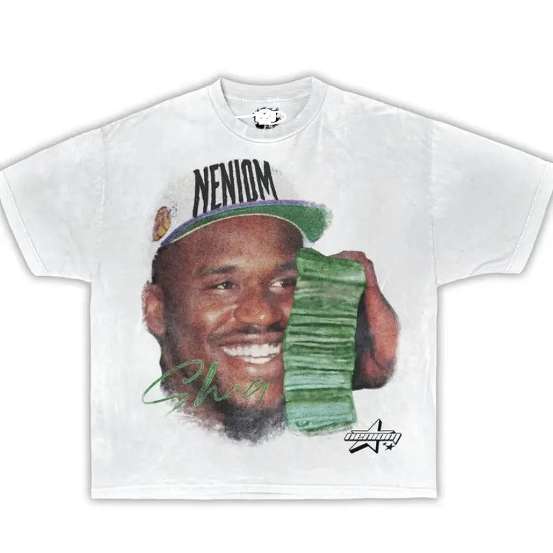 Shaq Money Talk Tee Garment-Dyed Shirt Hoodie, Sweatshirt | HypeCrazeTee.com