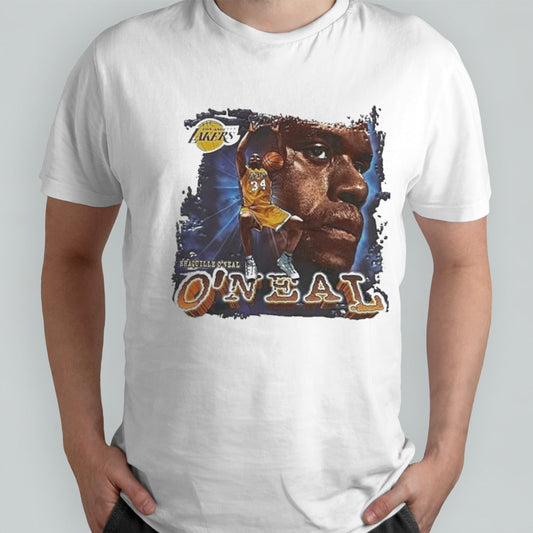 Shaquille Osâ€™neal Los Angeles Lakers vintage T-Shirts