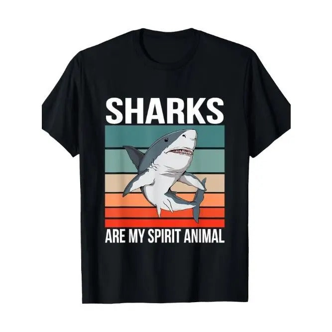 Sharks Are My Spirit Animal Fish Shark T-shirt Made in USA Hoodie, Sweatshirt | HypeCrazeTee.com