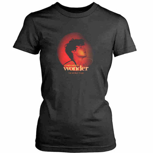 Shawn Mendes Wonder The World Tour 2022 Logo Art Womens T-Shirt Tee