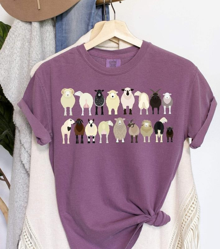 Sheep Breeds Farm Animal Lover T-Shirtstyle{n002}6 T-Shirts, Hoodie, Sweatshirt | HypeCrazeTee.com