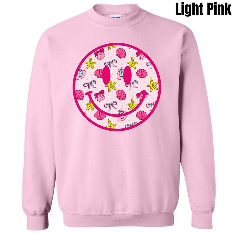 Shells & Bows Happy Face Sweatshirt 'NLB' T-Shirts, Hoodie | HypeCrazeTee.com