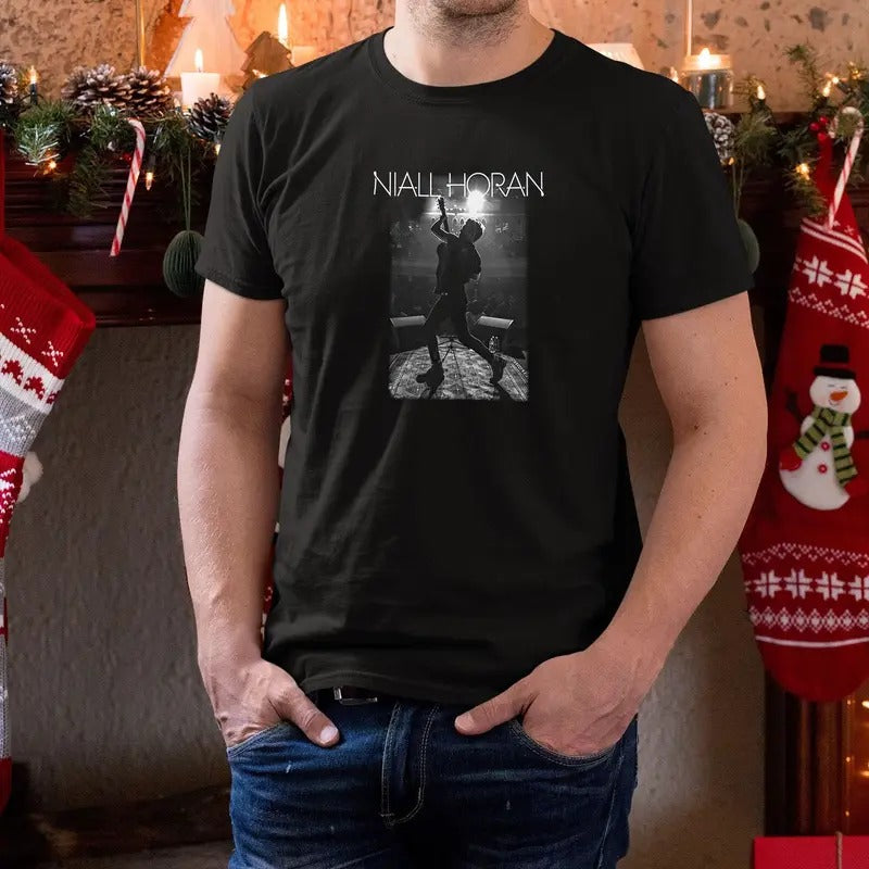 Shinning Niall Horan Vtg Black Tee Shirt Clothing, Niall Horan Shirt, Niall Horan The Show, Niall Horan Merch, Niall...