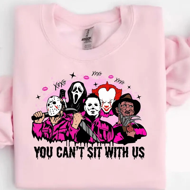 Can't Sit With Us Sweater/Shirt,  Valentines Day Sweatshirt,Skeleton Valentines Tee,Funny Valentines Day Shirt, Sarcastic...