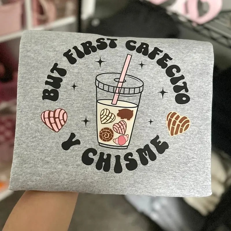 First Cafecito Sweater/Shirt Hoodie, Sweatshirt | HypeCrazeTee.com