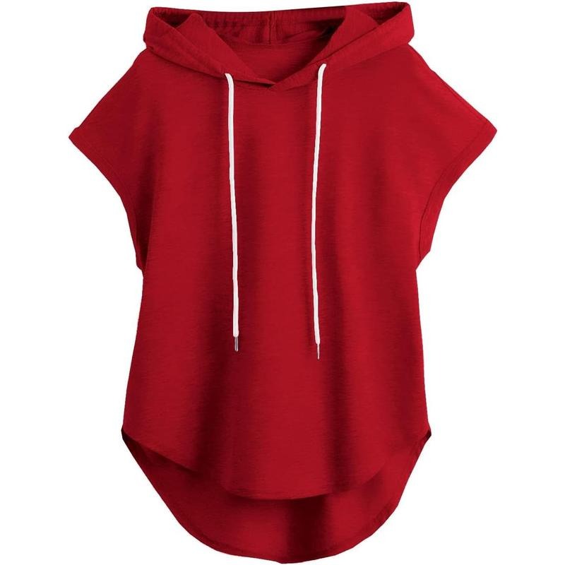 Short Sleeve Hoodie Athletic Workout Shirts Exercise Sweatshirts | HypeCrazeTee.com