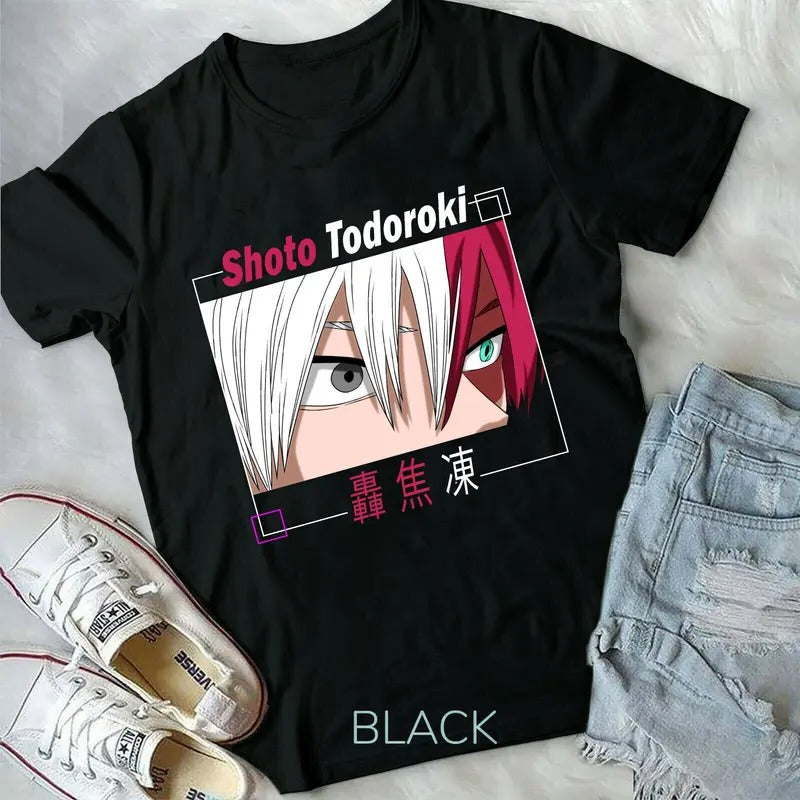 Shoto Todoroki My Hero Katsuki Bakugo,Hero,Vaporwave, Aesthetic,new Unisex shirt Hoodie, Sweatshirt | HypeCrazeTee.com
