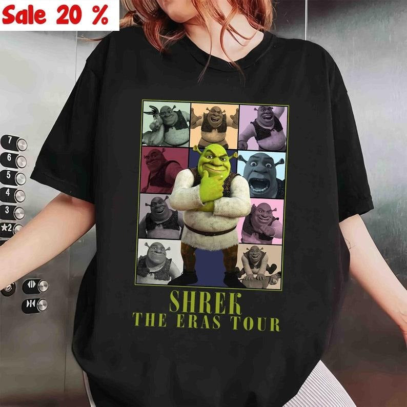 Shrek Eras Tour Funny Trending T-Shirt, Fiona and Shrek T-Shirt, Funny Shrek Trending Tee, Shrek Eras tour T-Shirt, Funny...