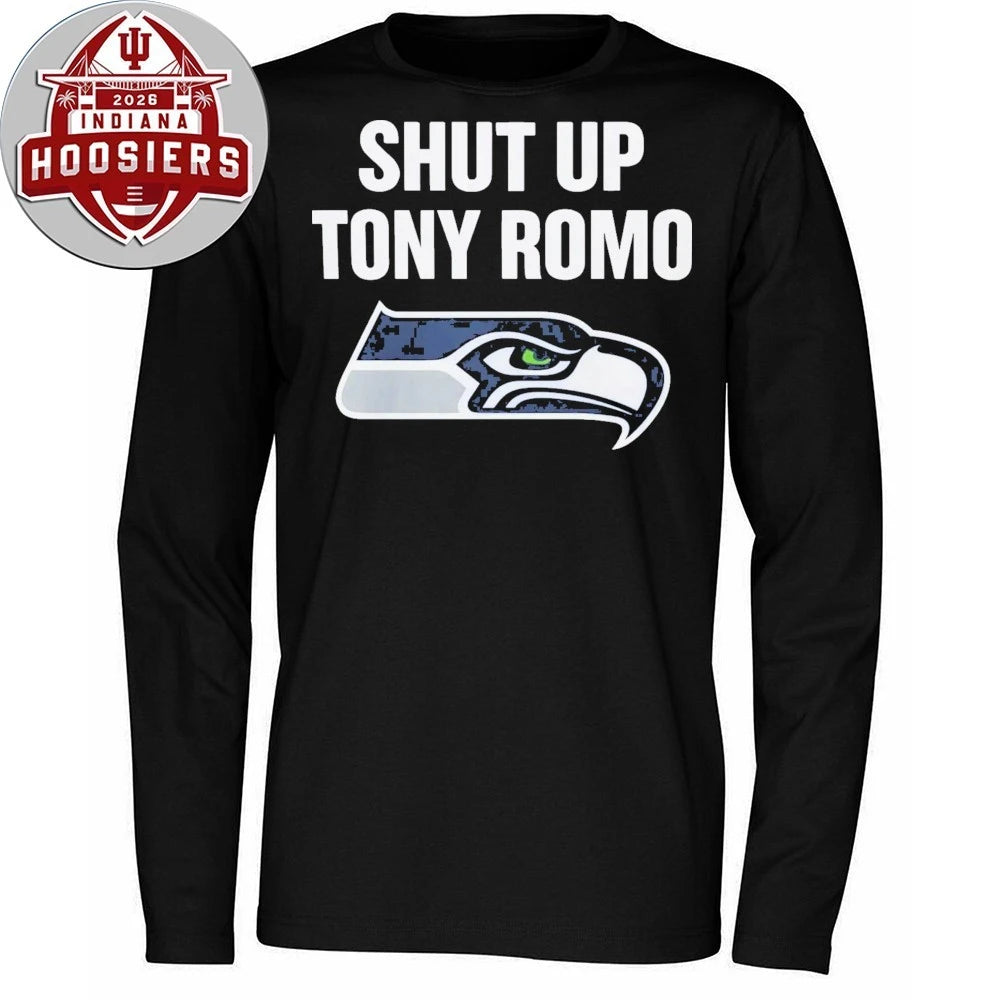 Shut Up Tony Romo Seahawks Logo 2026 T-Shirt